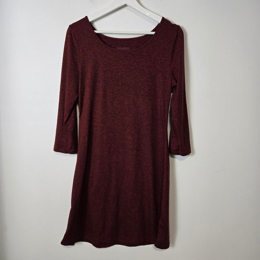 Patagonia Size S Seabrook 3/4 Sleeve Pullover Dress Drumfire Red Outdoor UPF
